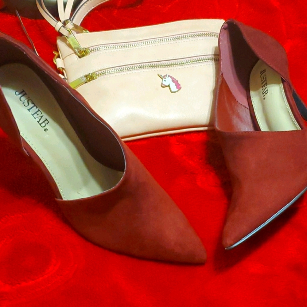 Burgundy heels